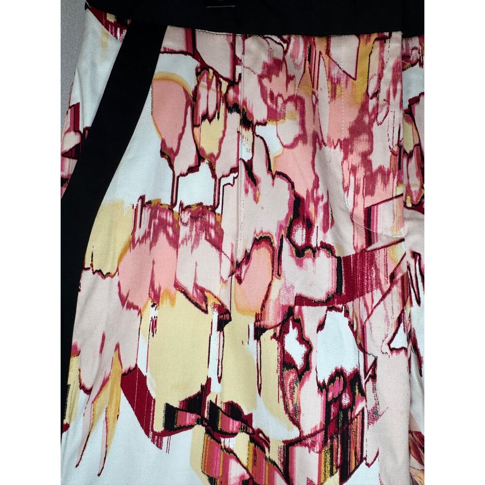 361. Donna Karan New York NWT Abstract Floral Ankle Pants Size 10 - Picture 5 of 8